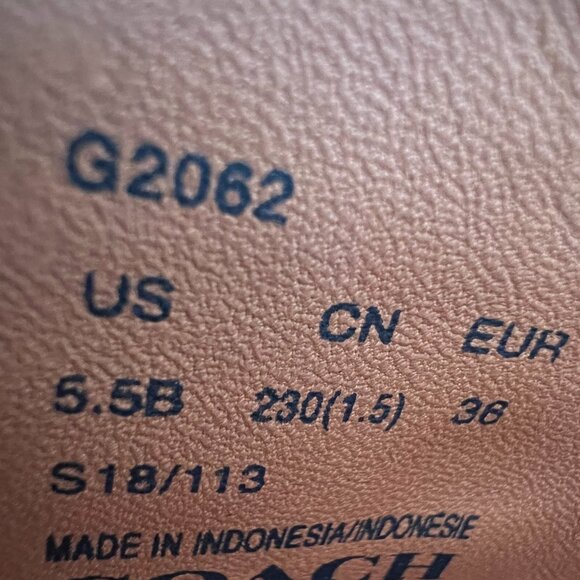 Coach Slip On Sneaker With Tea Rose Rivets Peony G2062 - Picture 8 of 11